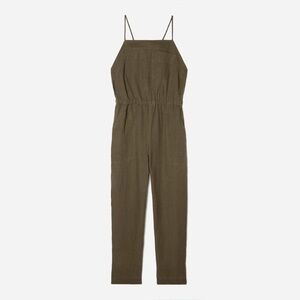 everlane linen shoestring jumpsuit